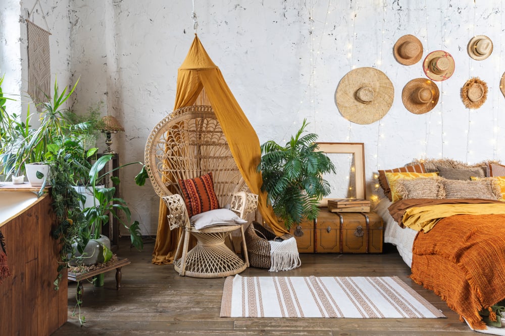 What are some tips to pull-off Bohemian interior design?